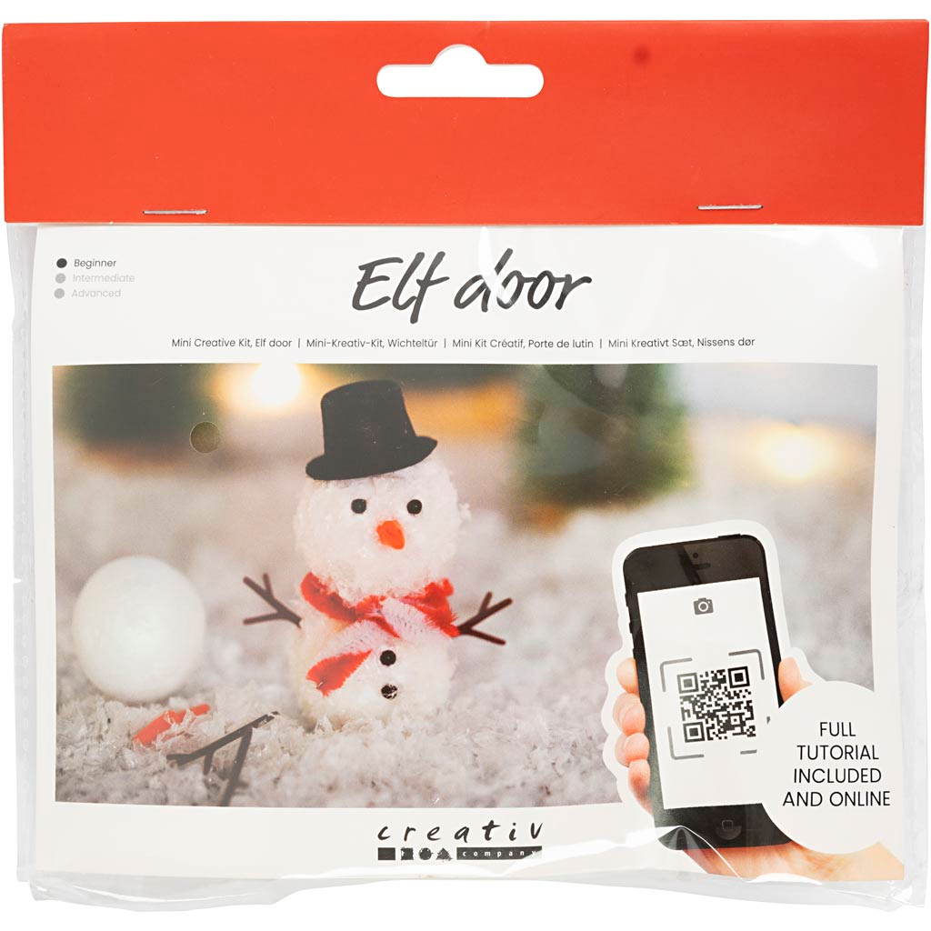 CC Miniature Set Gnome Door Snowman