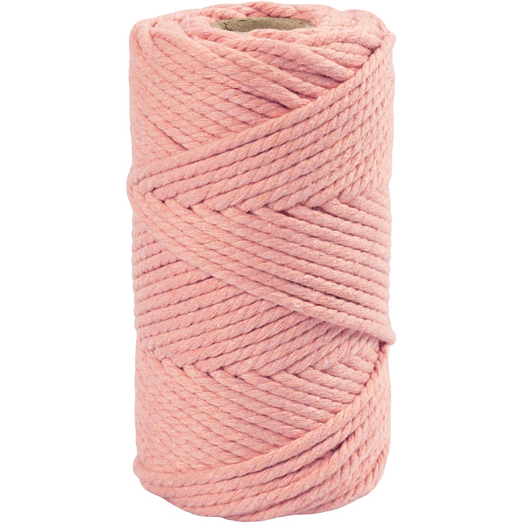 CC Macramékoord 4 mm 55 m Roze