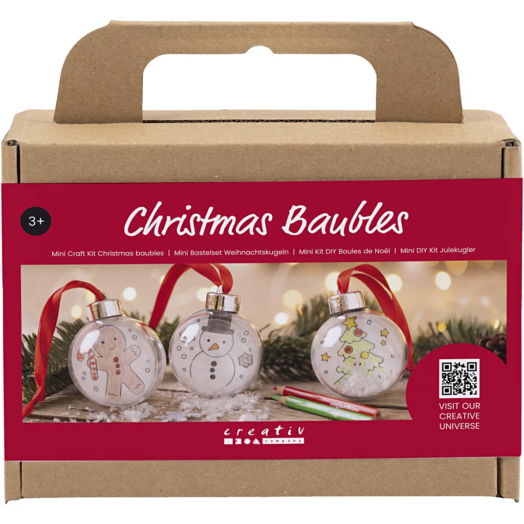 CC Mini Hobby Set Colouring Christmas Baubles