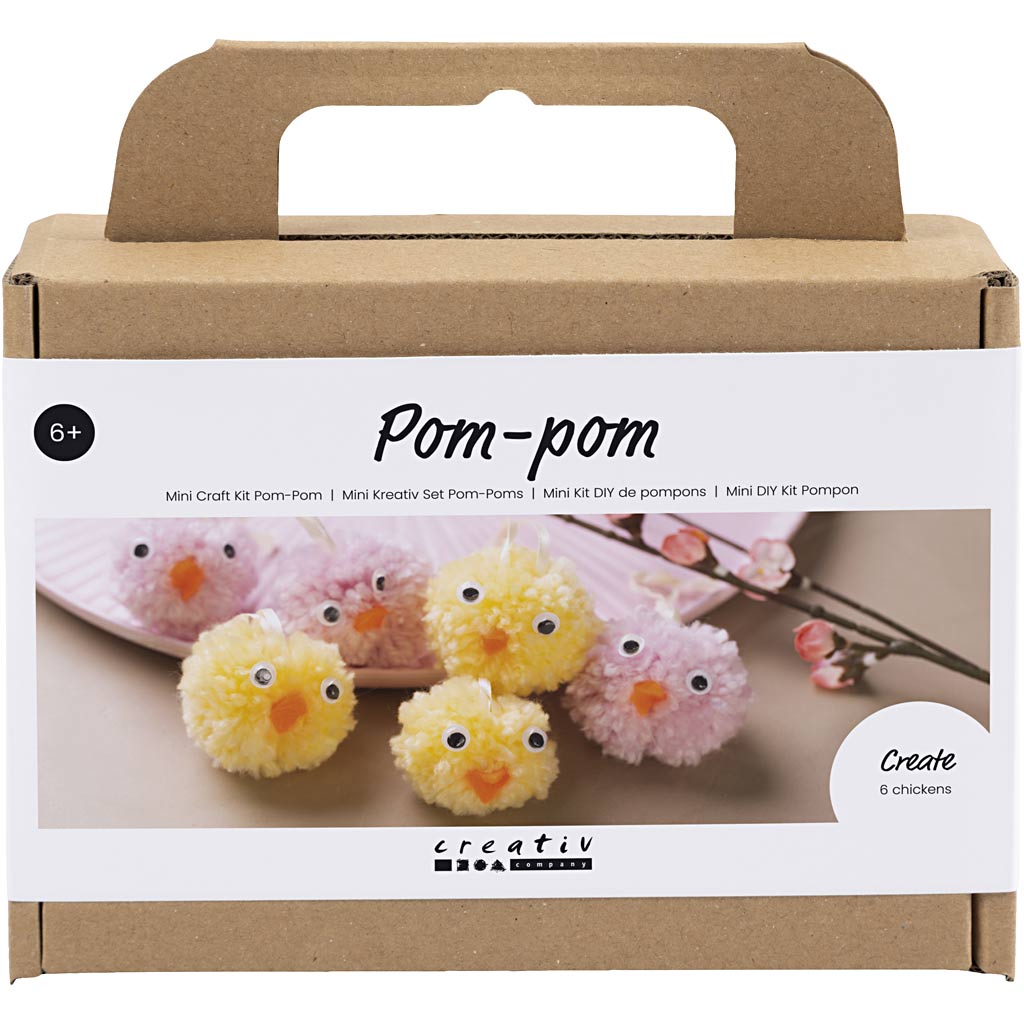CC Mini Hobbyset 6 Pompom Kuikens