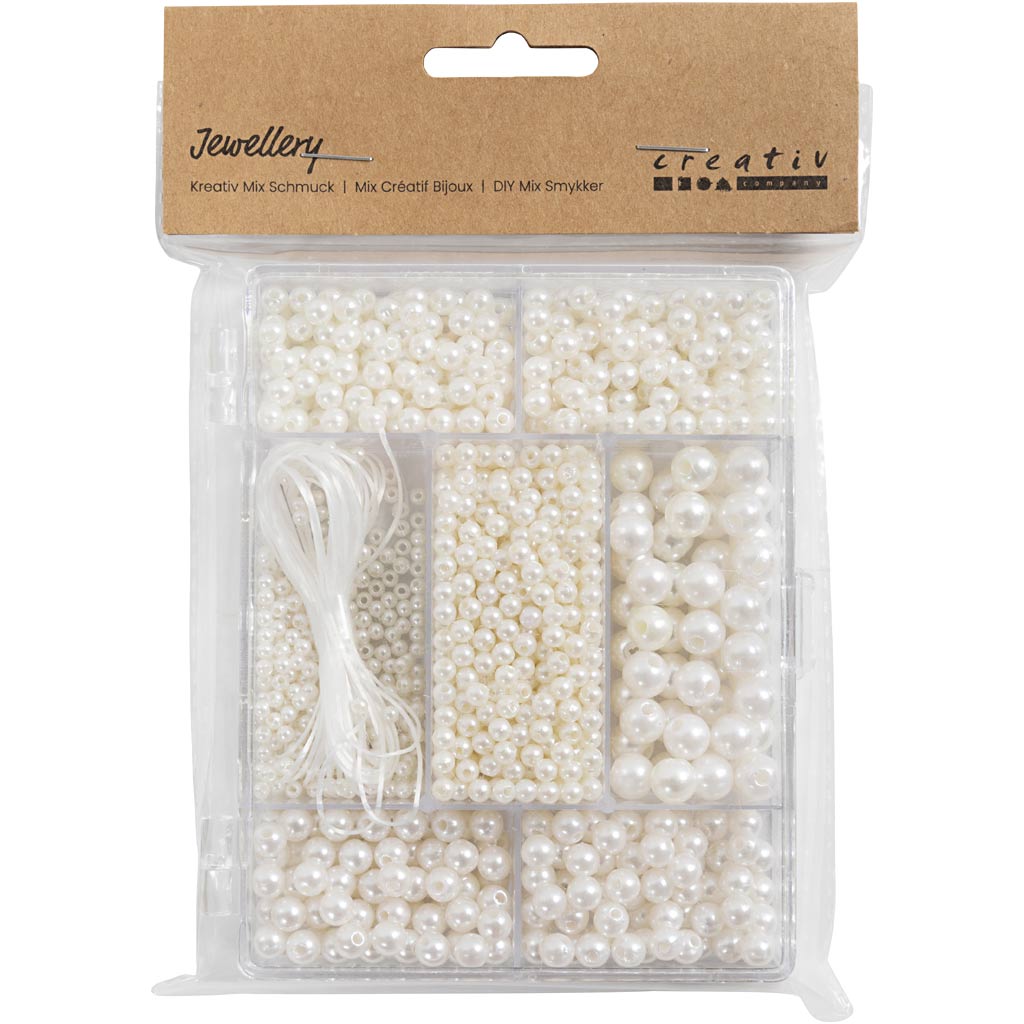 CC Jewelry Making Set Mother of Pearl White Mix