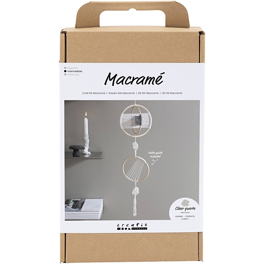 CC Hobbyset Makramee Mobile Grau-Off-White
