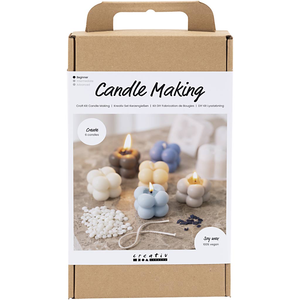 CC Hobbyset Kerzen selbst gestalten 6x Bubble Sojakerze