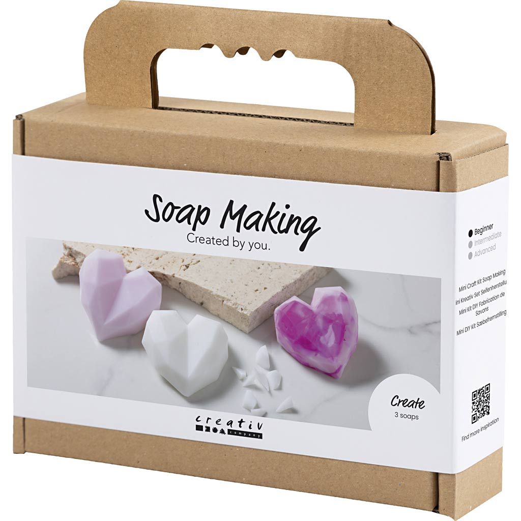 CC Mini Hobbyset Seife machen Herzen Rosa