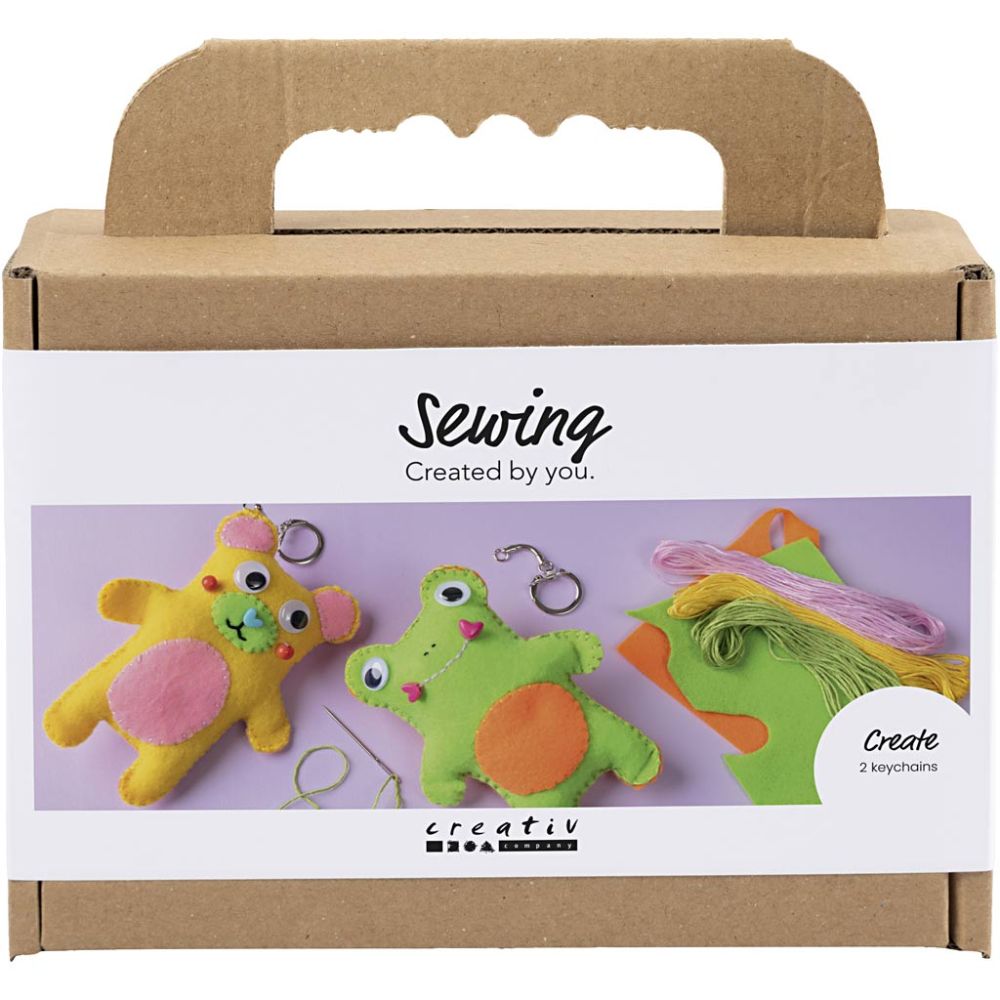 CC Mini Hobbyset Nähen Frosch und Teddybär