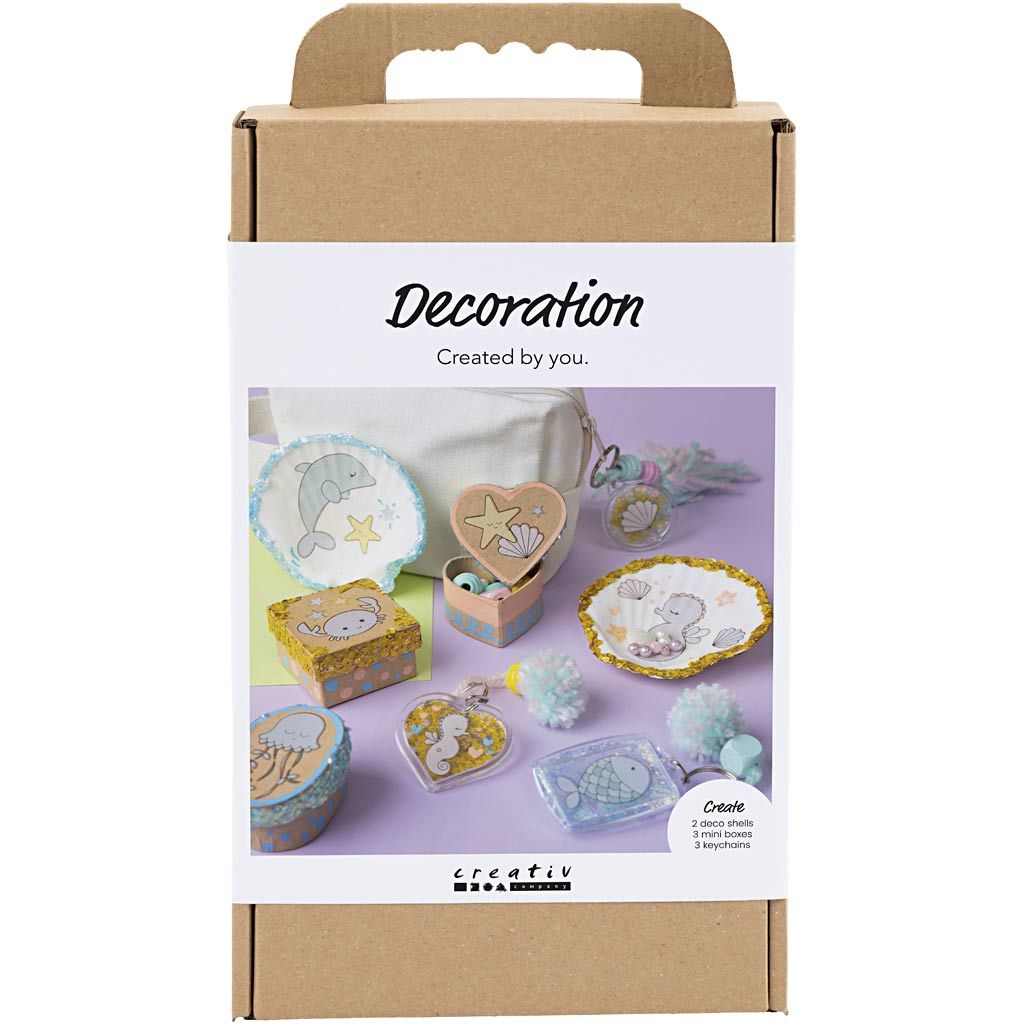 CC Hobby Set Decoration, Boxes, Shells, Keychains, Pastel Colors