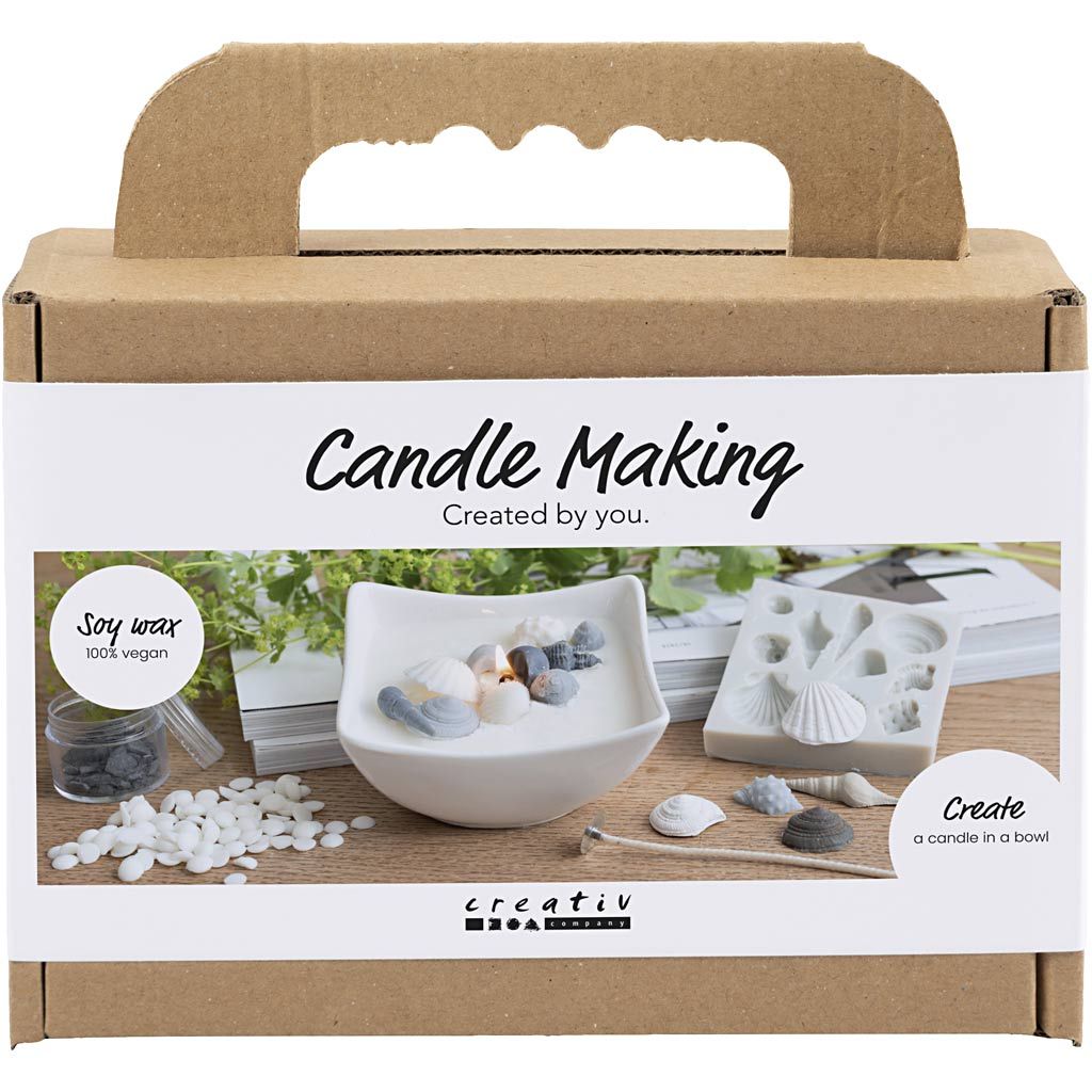 CC Mini Hobby Set Candle Making Shells Grey/Off-White