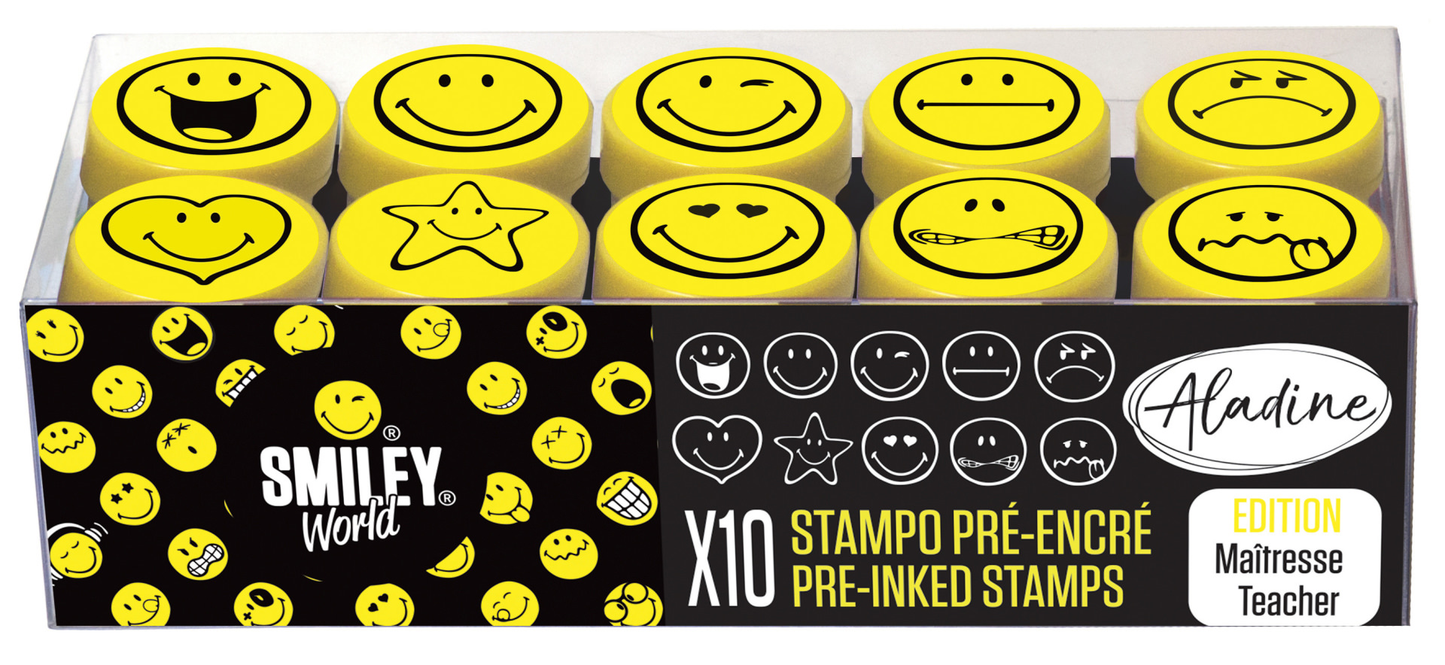 Aladine Stampo Stempelset Smileys Teacher Edition