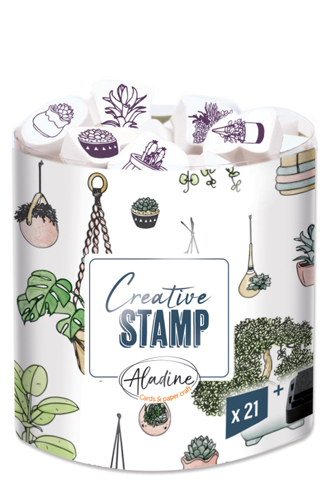 Aladine Stampo Stempel-Set Pflanzen