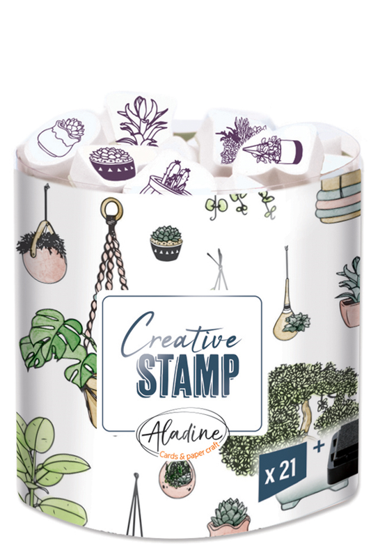 Aladine Stampo Stempel-Set Pflanzen
