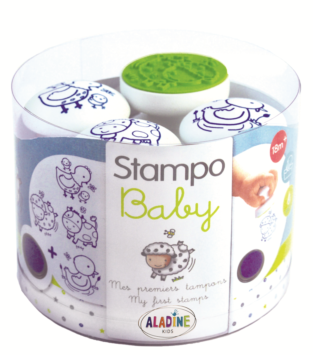 Aladine Stampo Stempelset Baby Bauernhof 4 Stück