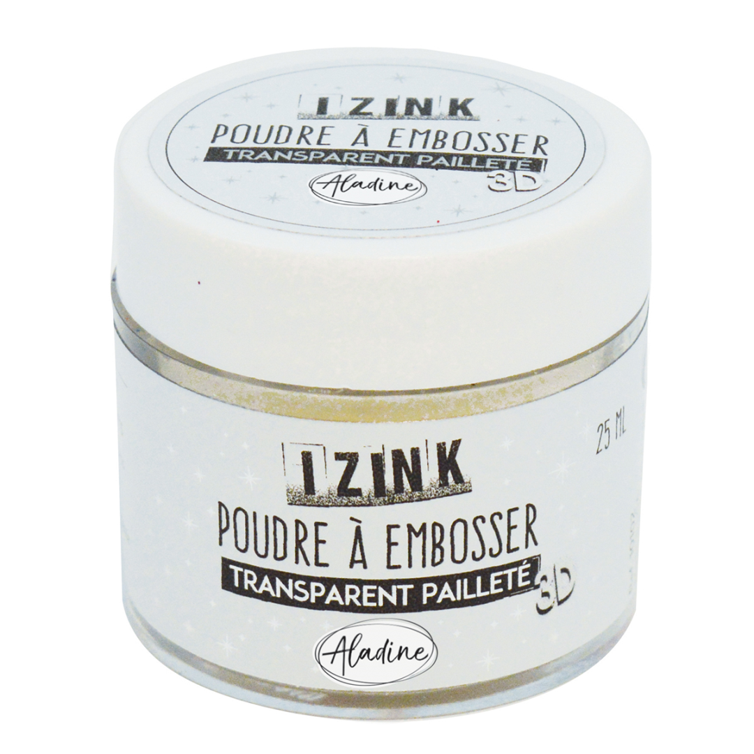 Aladine Embossing Poeder 25 ml Transparant Glitter