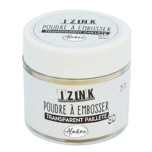 Aladine Embossing Poeder 25 ml Transparant Glitter