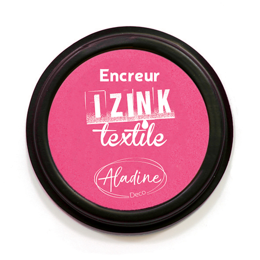 Aladine Izink Inktkussen Textiel Framboos Roze