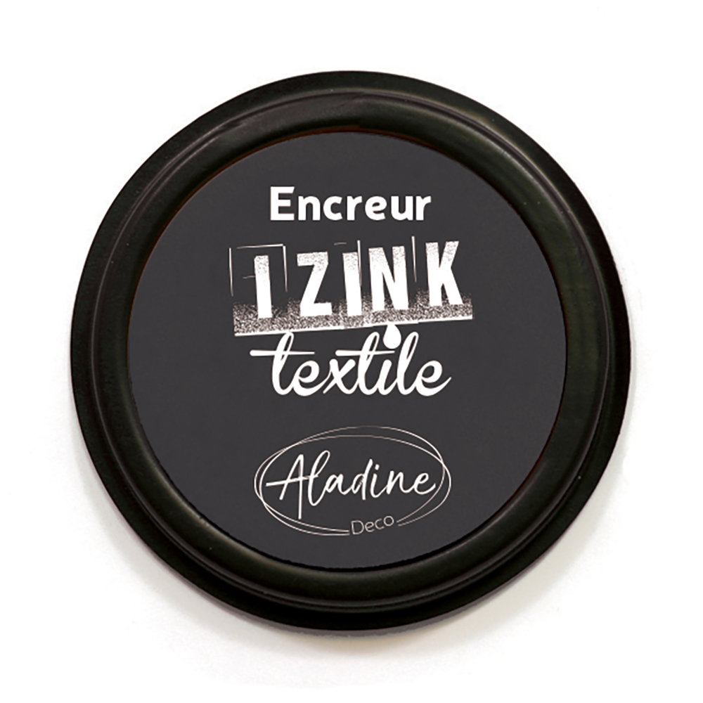 Aladine Izink Inktkussen Textiel Zwart