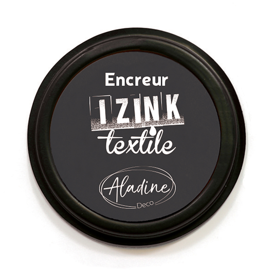 Aladine Izink Inktkussen Textiel Zwart