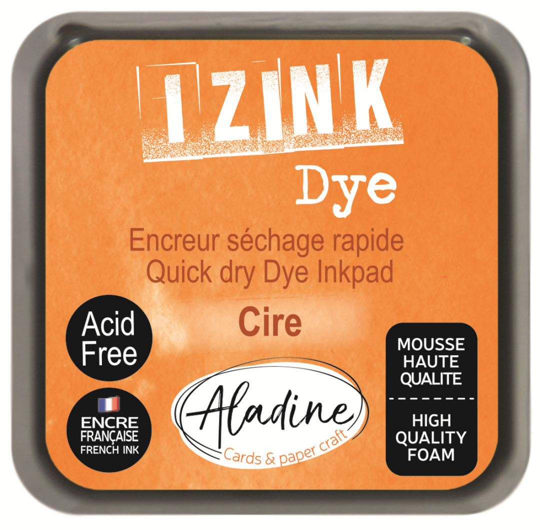Aladine Izink Dye Pigment Stempelkissen 5x5 cm Orange