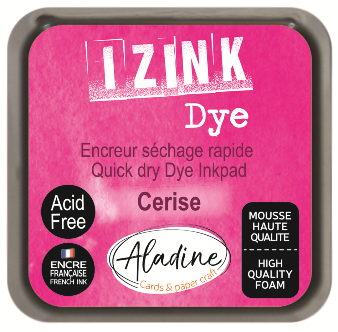 Aladine Izink Dye Pigment Inktkussen 5x5 cm Fuchsia Roze