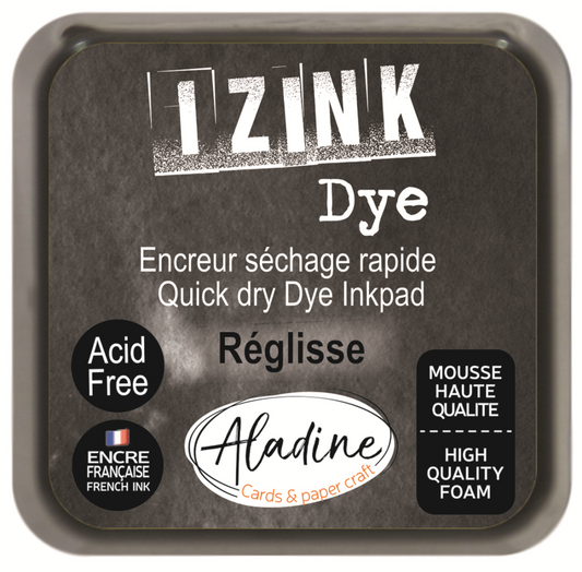 Aladine Izink Dye Pigment Inktkussen 5x5 cm Zwart