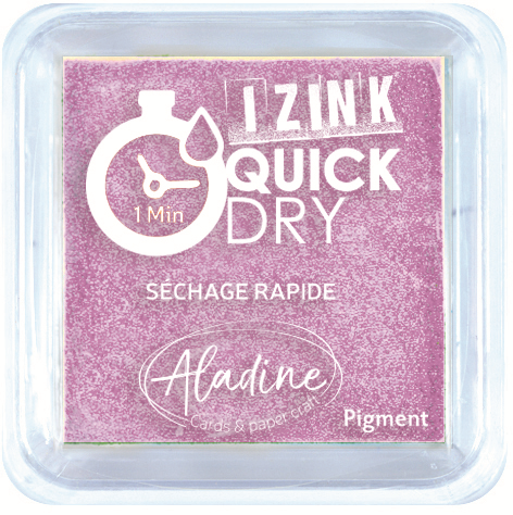Aladine Izink Quick Dry Pigment Ink Pad 5x5 cm Pastel Purple