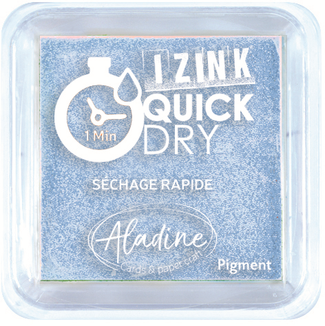 Aladine Izink Quick Dry Pigment Inktkussen 5x5 cm Pastel Blauw