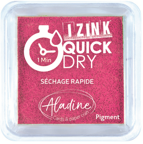 Aladine Izink Quick Dry Pigment Stempelkissen 5x5 cm Rosa