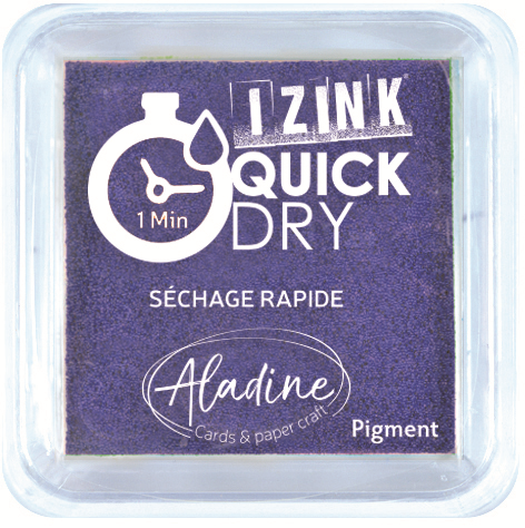 Aladine Izink Quick Dry Pigment Stempelkissen 5x5 cm Lila