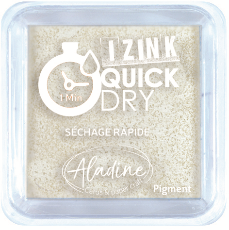 Aladine Izink Quick Dry Pigment Inktkussen 5x5 cm Wit