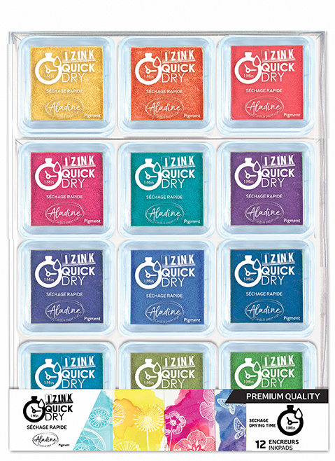 Aladine Izink Quick Dry Pigment Inktkussen Set Basis