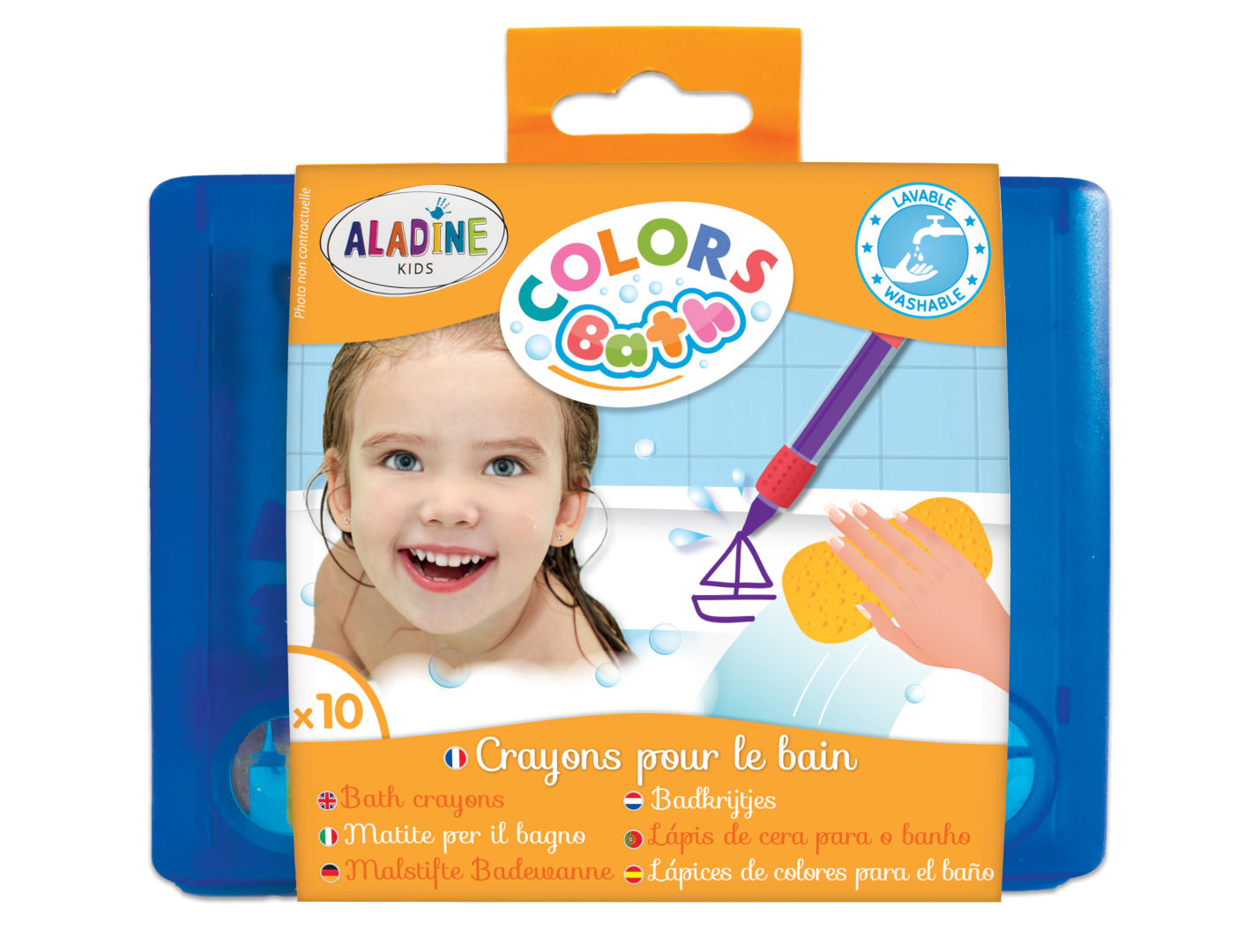 Aladine Kinder Bade- und Fliesenkreide 10 Stück