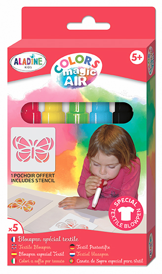 Aladine Kids Textiel Blaaspennen Magic Air Set