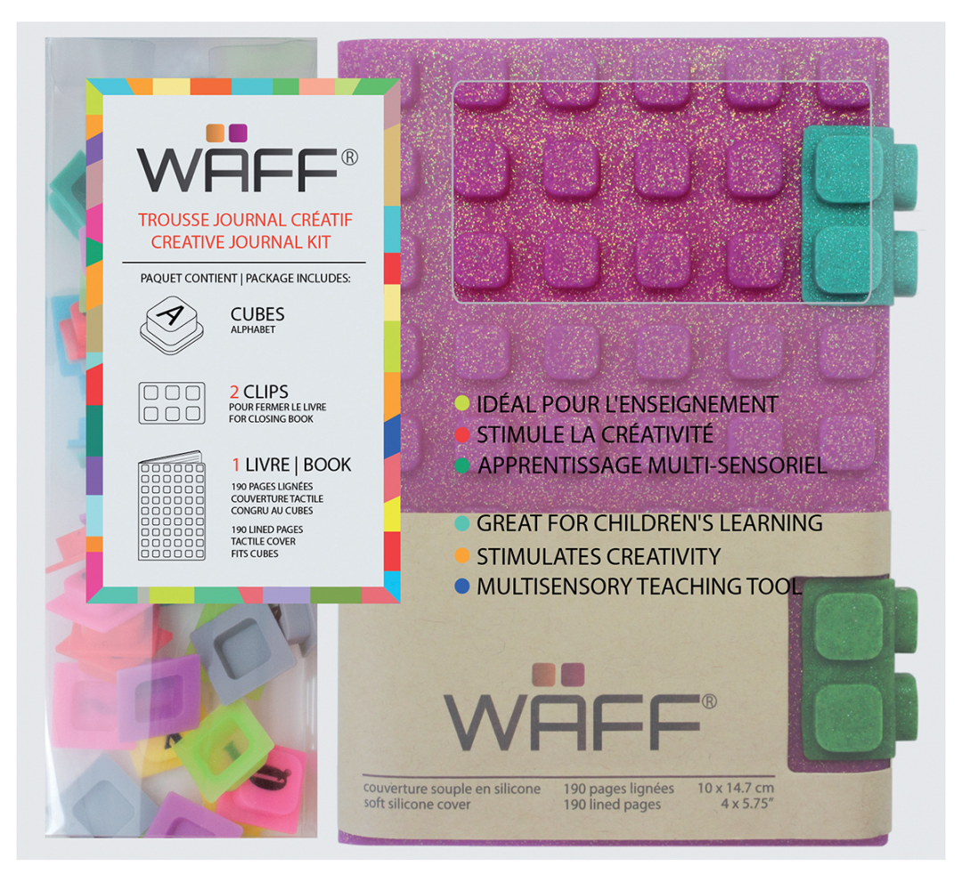 Waff Creatief Dagboek Set A6 Glitter Roze