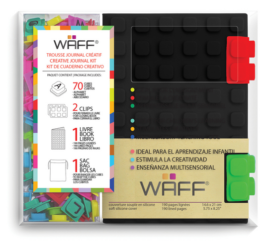 Waff Creatief Dagboek Set A6 Zwart