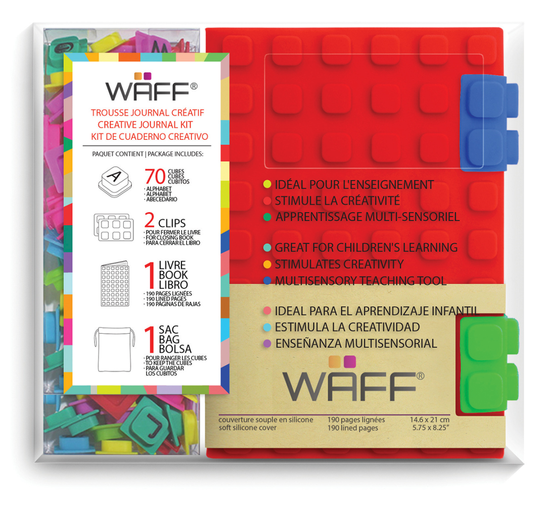 Waff Kreatives Tagebuch Set A6 Rot