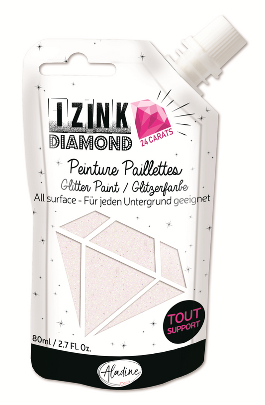 Aladine Izink Diamond Glitterverf 24 Karaat 80 ml Parelmoer