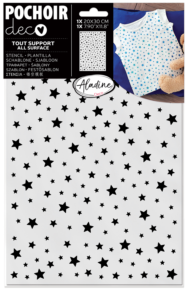 Aladine Schablone 20x30 cm Sterne