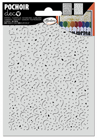Aladine Deco Sjabloon Confetti