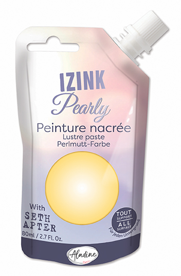 Aladine Izink Pearly Parelmoerverf 80 ml Pastel Geel
