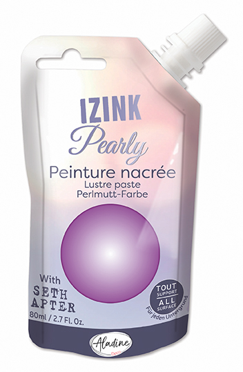 Aladine Izink Pearly Parelmoerverf 80 ml Lavendel