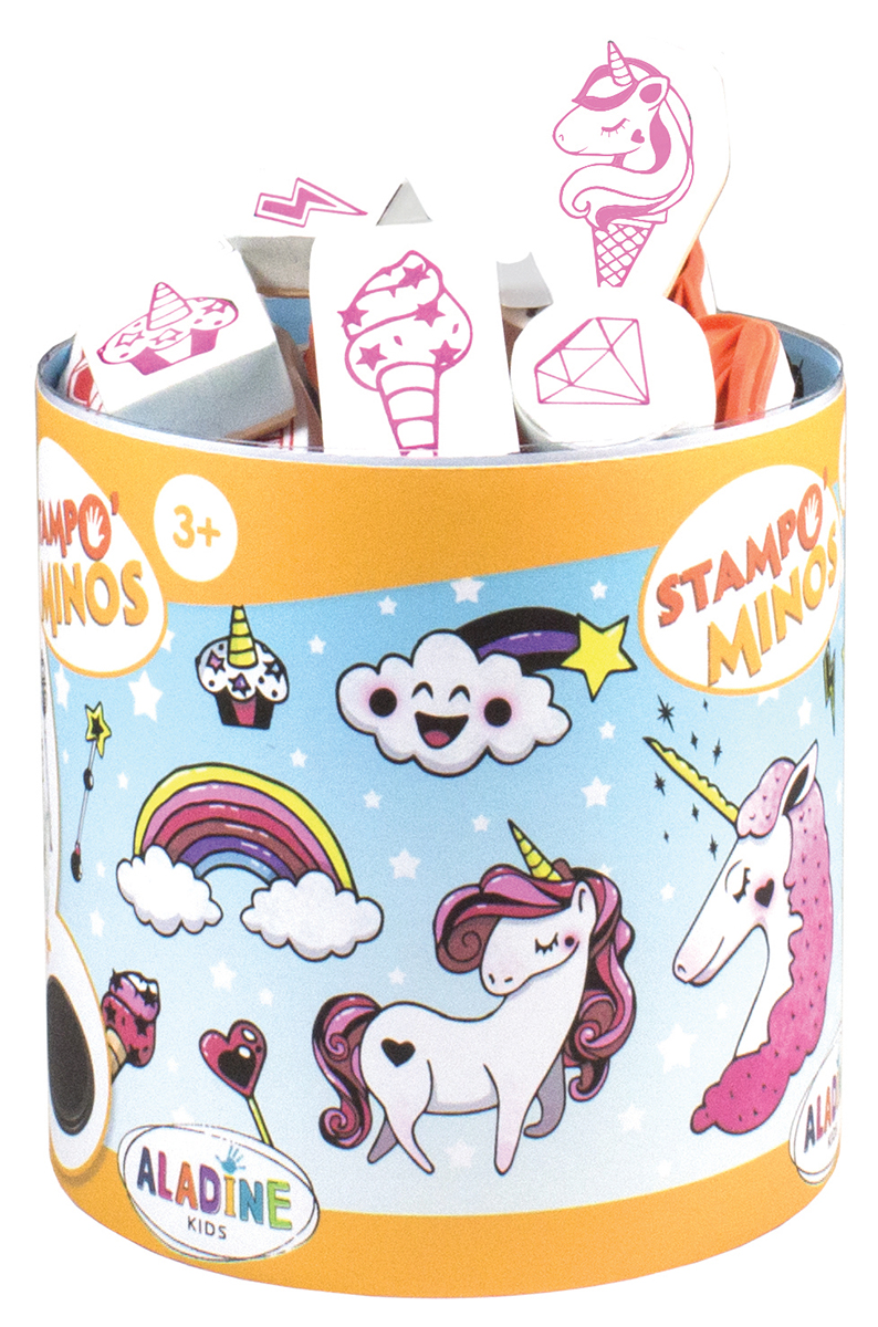 Aladine Kids Stampo Minos Stamp Set Unicorn 18 pieces