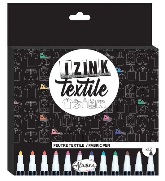 Aladine Izink Textielstiften 12 stuks