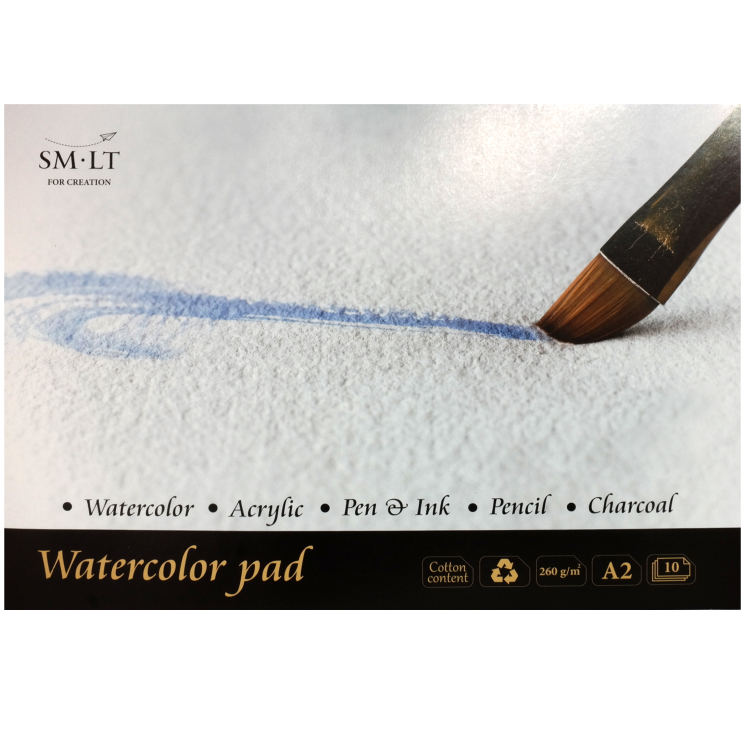 SMLT Watercolour Pad A2 260gsm 10 sheets
