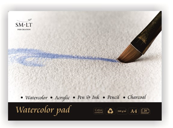 SMLT Aquarellblock A4 260g 20 Blatt