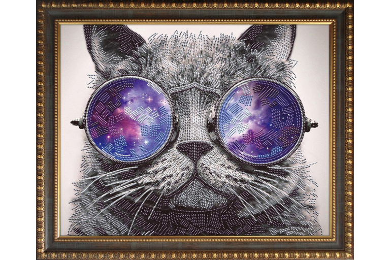 Diamond Painting Cat with Sunglasses 40x50cm