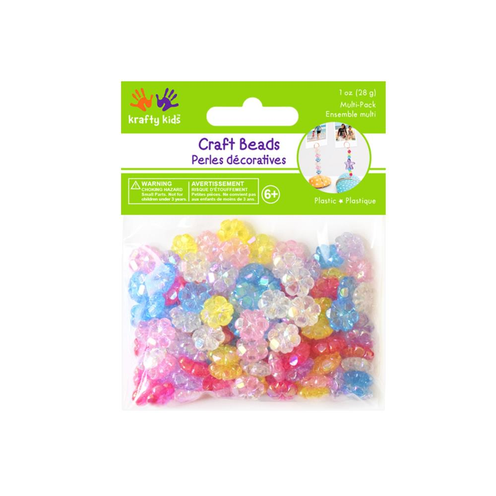 Plastic Kralen Bloemen 8 mm 30 gr