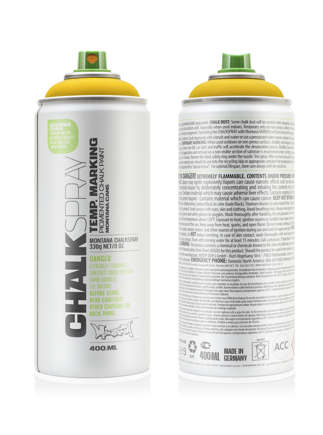 Montana Kreidespray 400 ml Gelb