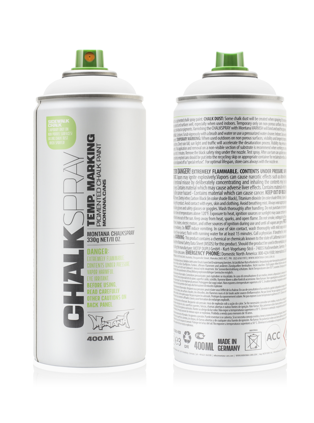 Montana Chalk Spray 400 ml Weiß