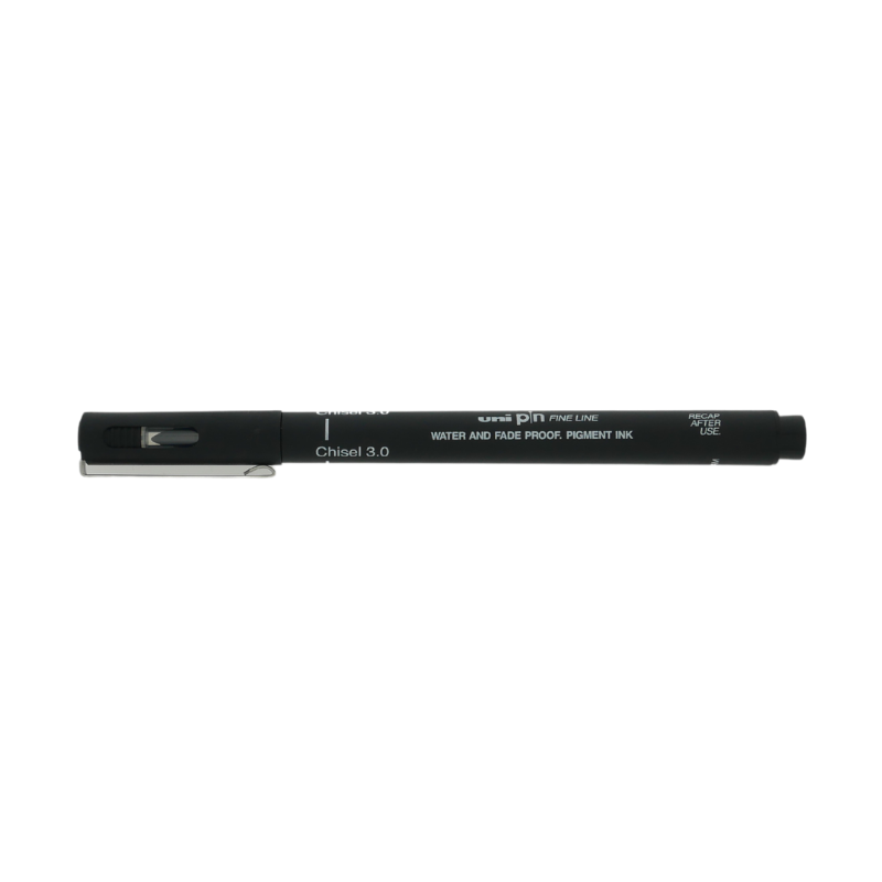 Uni Pin Fineliner Chisel 3,0 mm Zwart