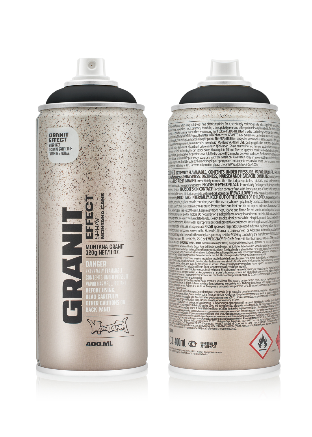 Montana Effect Spray 400 ml Graniet Zwart