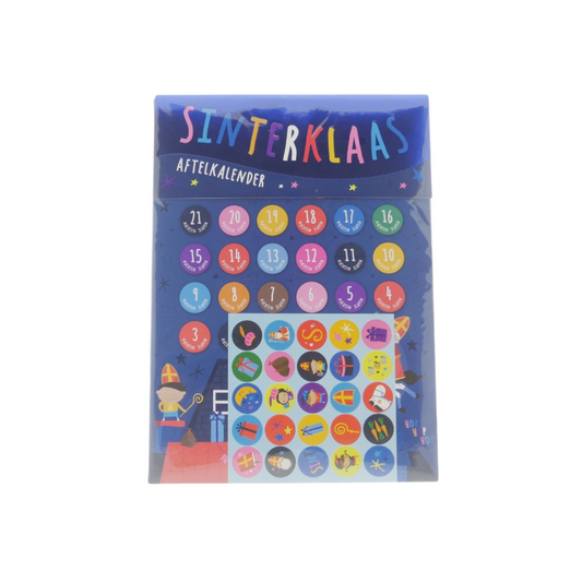 Wins Sinterklaas Sticker Aftelkalender A4
